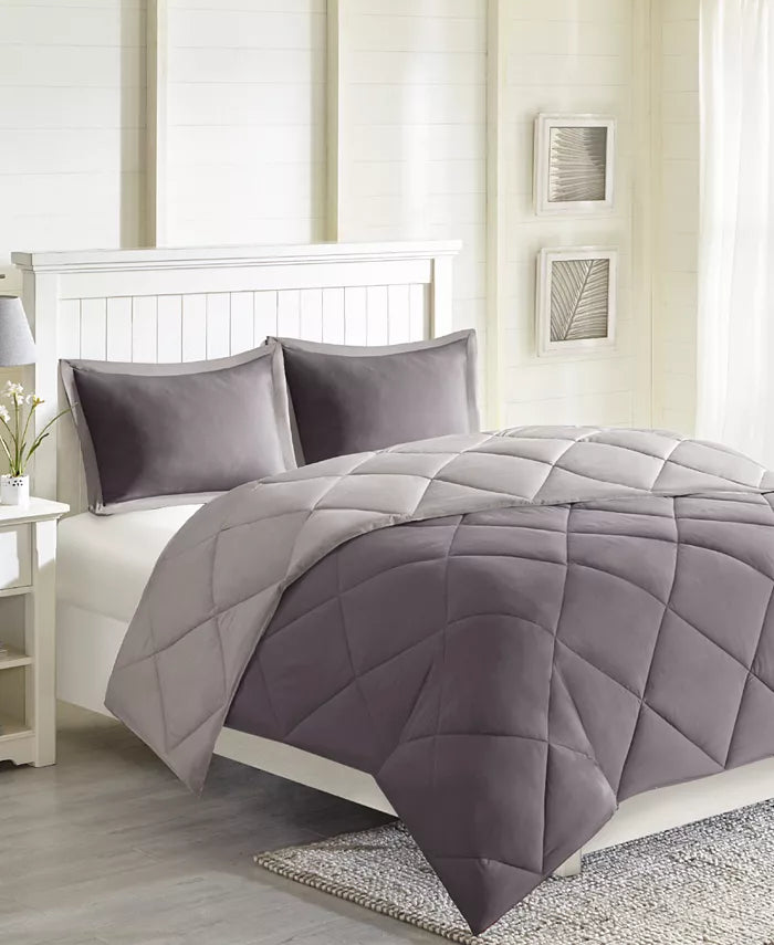 Madison Park Larkspur Reversible 3-Pc. Comforter Set, Full/Queen