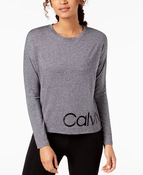 CALVIN Klein Performance Logo Relaxed Cropped T-Shirt