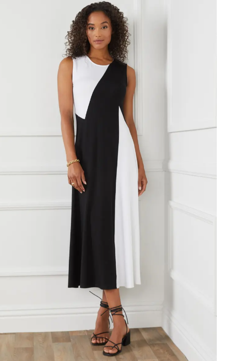 Karen Kane Sleeveless Color-Block Dress