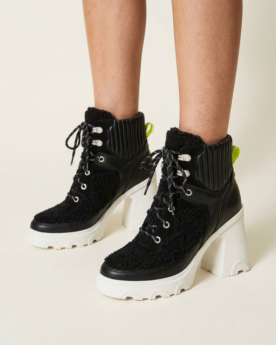 SOREL Womens Brex Heel Cozy Lace Bootie Size 8.5 - Black