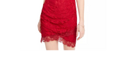 Speechless Juniors Lace Halter Wrap Skirt Dress, Size Medium