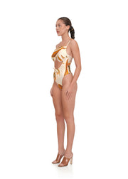 Andrea Iyamah Tiaca One Piece Swimsuit - Eucalyptus - Size Small
