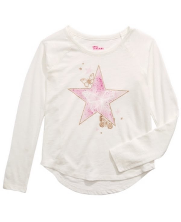 Epic Threads Big Girls Butterfly Star Long-Sleeve T-Shirt, Size XL