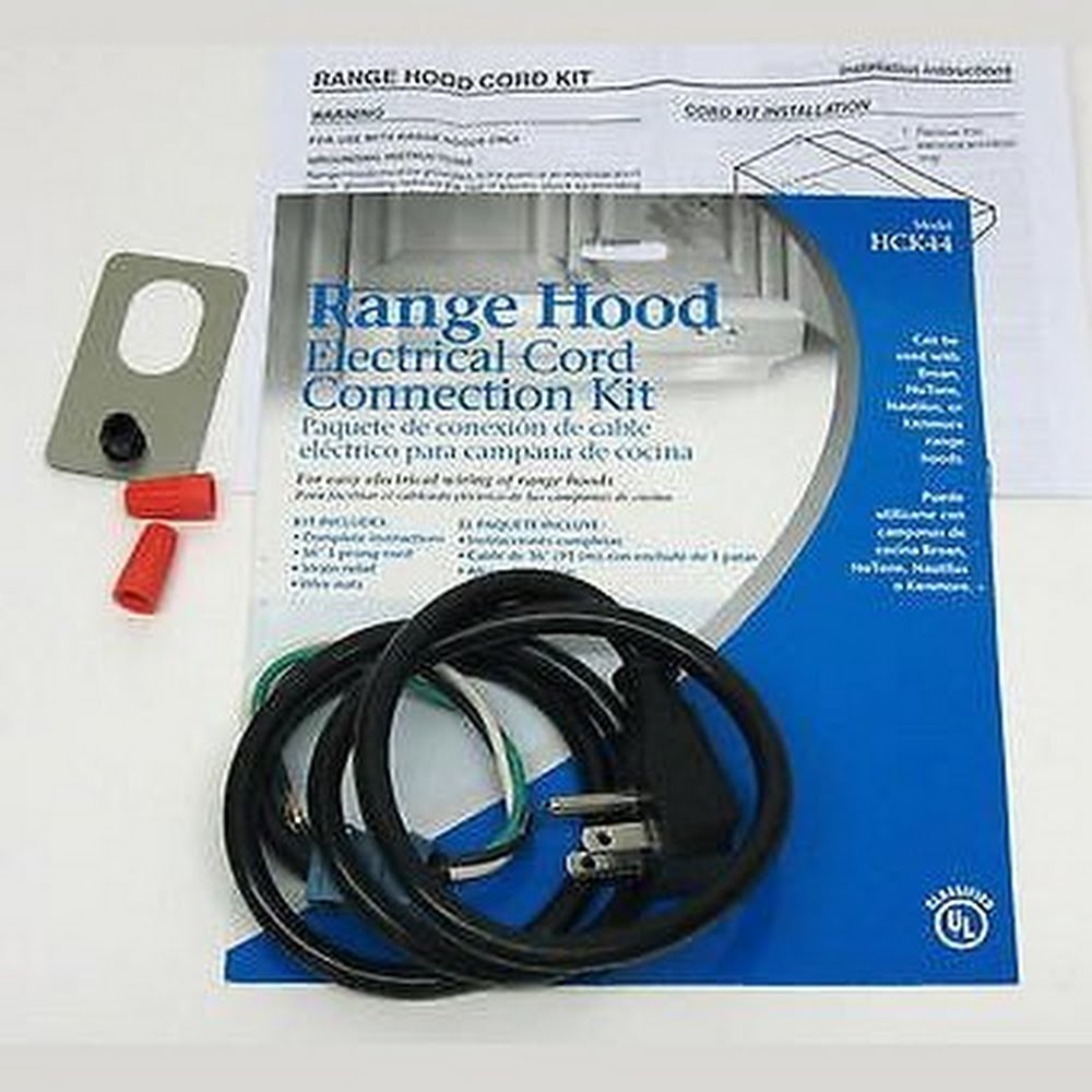 Broan Power Cord Kit for Cabinet Mount Range Hoods