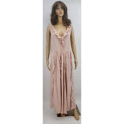Bardot Womens Ruffle  Maxi Dress Blush, Size 12