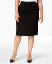 Kasper Womens Black Knee Length Wear to Work Pencil Skirt Plus 14W