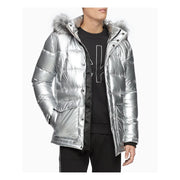 Calvin Klein Mens Faux Fur Winter Parka Coat, Size XL