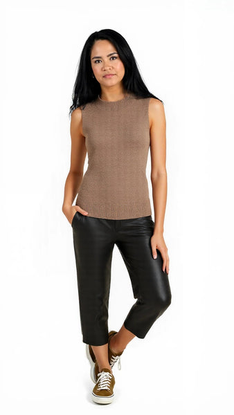 C by Bloomingdales Sleeveless Cashmere Sweater, Size Medium