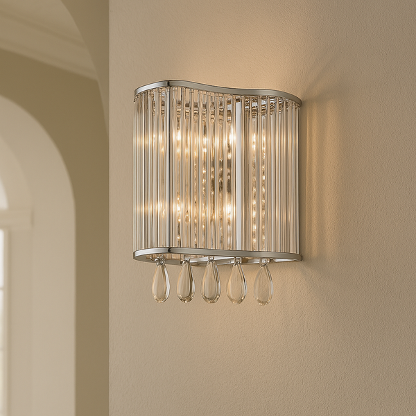 Elegant Lighting 2107W11C/RC Aspen 4 Light Vanity Wall Light