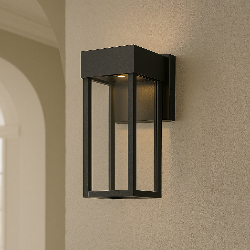 Globe Electric Bowie Integrated LED Outdoor Indoor Wall Sconce, 4424