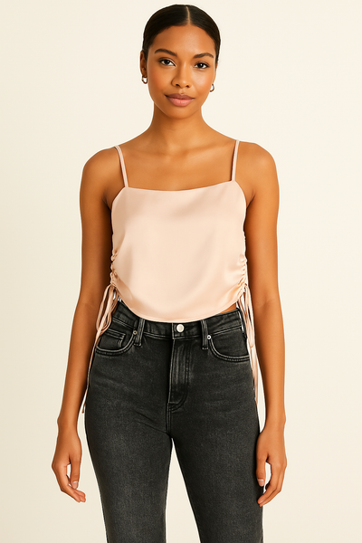 Lucy Paris Sienna Gathered Top, Size Large