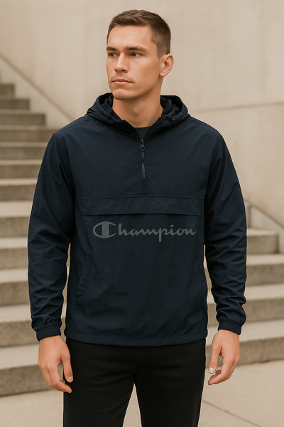 Champion Mens Windbreaker Jacket Manorak Size Large