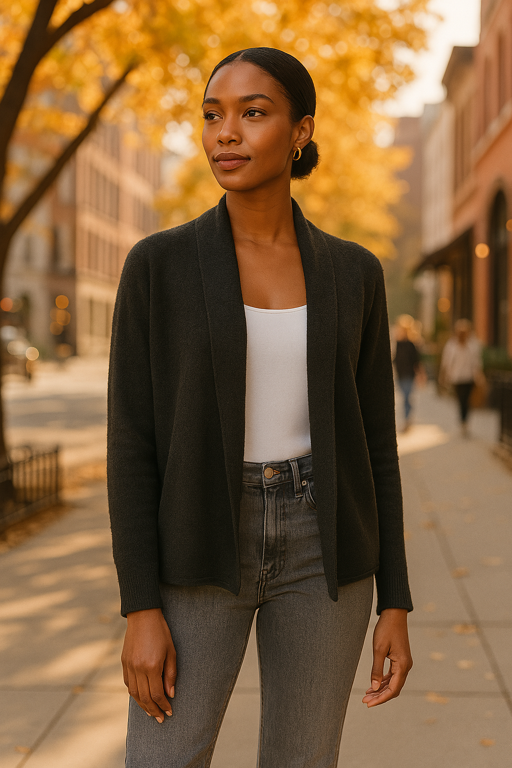 Aqua Cashmere Womens Open Front Cardigan Sweater, Size XS
