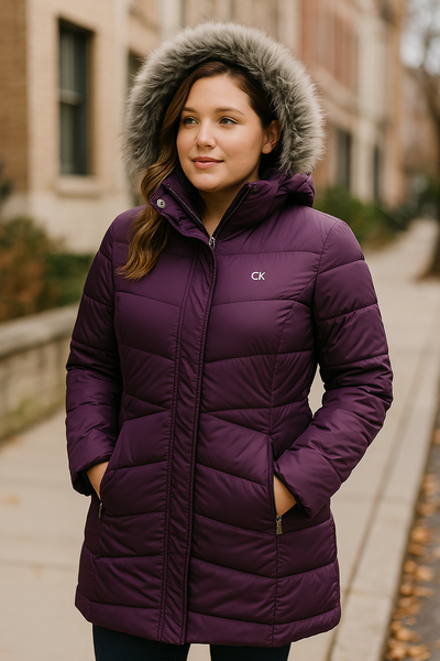 Calvin Klein Girls Aerial Hooded Jacket