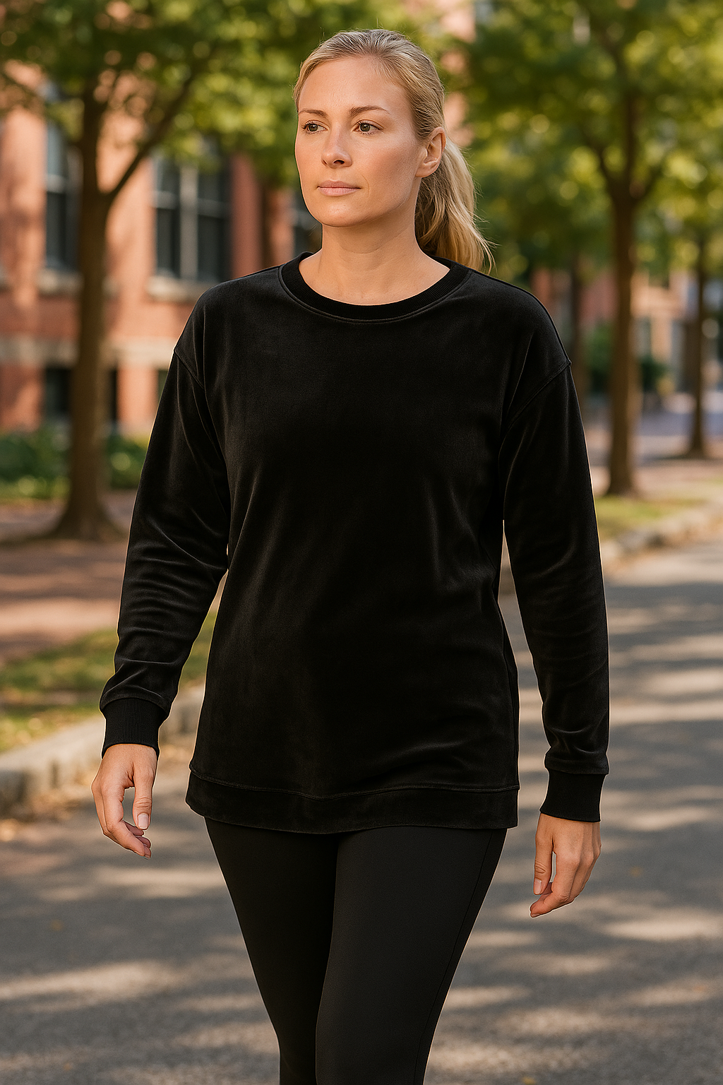 Ideology Women's Velour Pullover