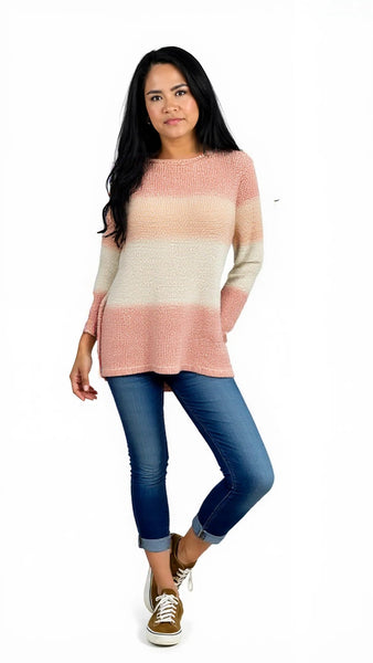 Chicos Ombre Pullover Sweater, Size Medium
