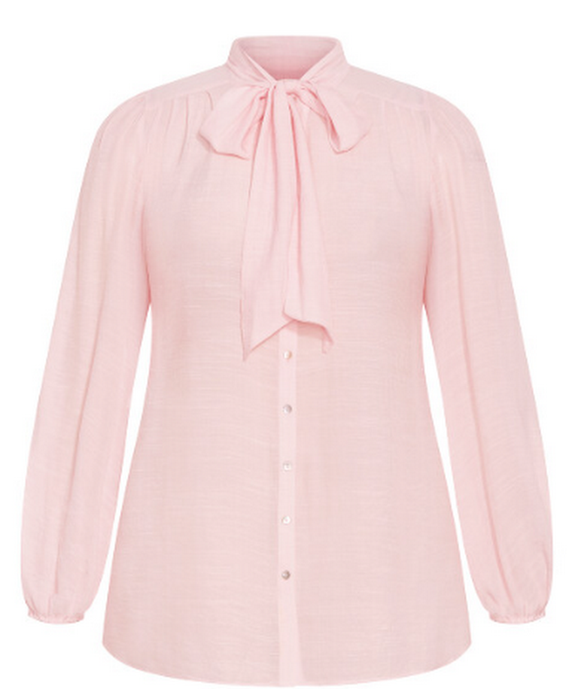 City Chic Arianna Top - pink, Size XS-14