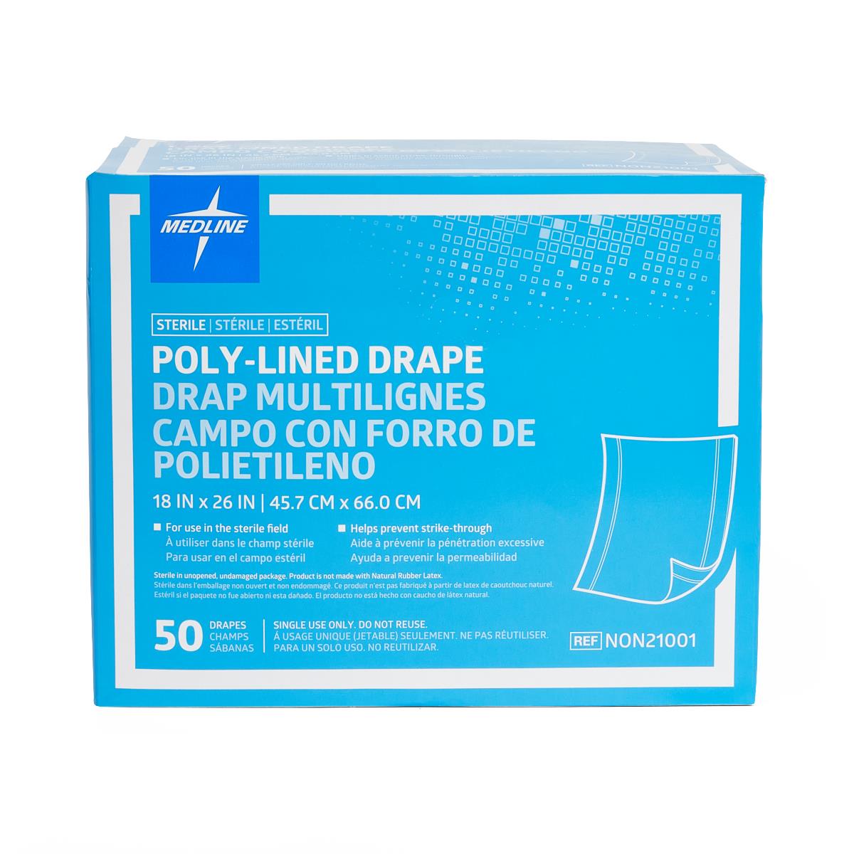 Medline Disposable Drapes, 18 x 26 inches (50ct)