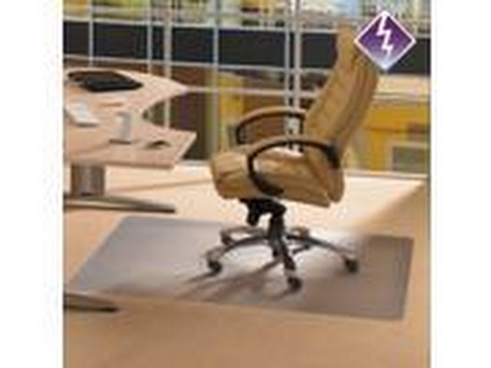 Floortex Anti-Static Chairmat Rect 48x60 Clear 3115226EV