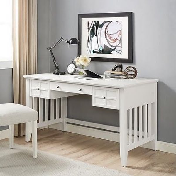 Crosley Adler Computer Desk in White Finish (CF6508-WH)