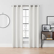 Brookstone Curtain Fresh Dale 2-Pack 95-Inch Grommet Blackout Curtains in White