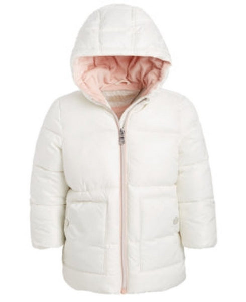 Michael Kors Baby Girls Hooded Stadium Puffer Jacket, 12 Months