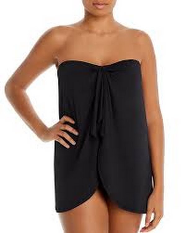 Lauren Ralph Lauren Plus Size Bandeau Flyaway One-Piece Swimsuit