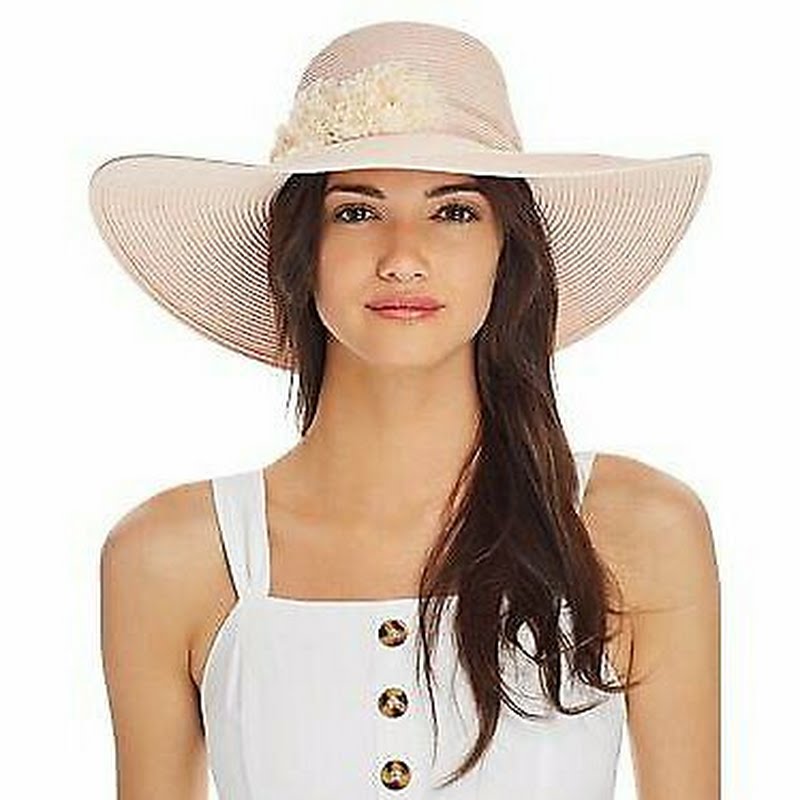 August Hat Company New Directions Natural Floppy Hat UPF 50+ One Size