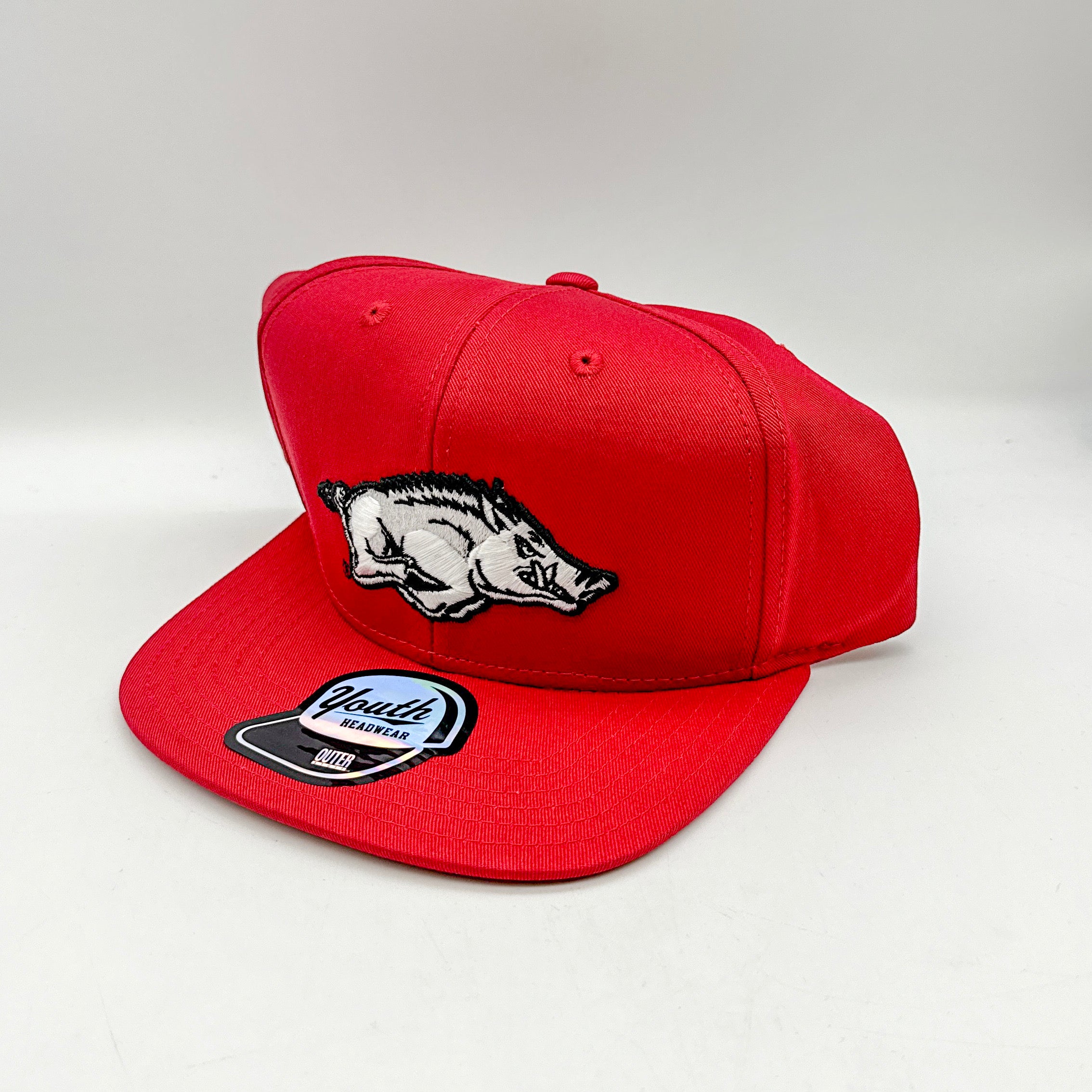 NCAA Arkansas Razorbacks Team Flat Brim Snapback Hat, Youth One Size