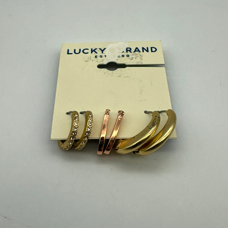 Lucky Brand Two-Tone 3-PC. Set Multi-Size Hoop Earrings