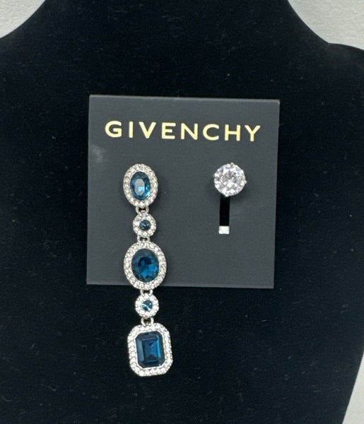 Givenchy Crystal and Stone Mix N Match Earrings with Cubic Zirconia Stud