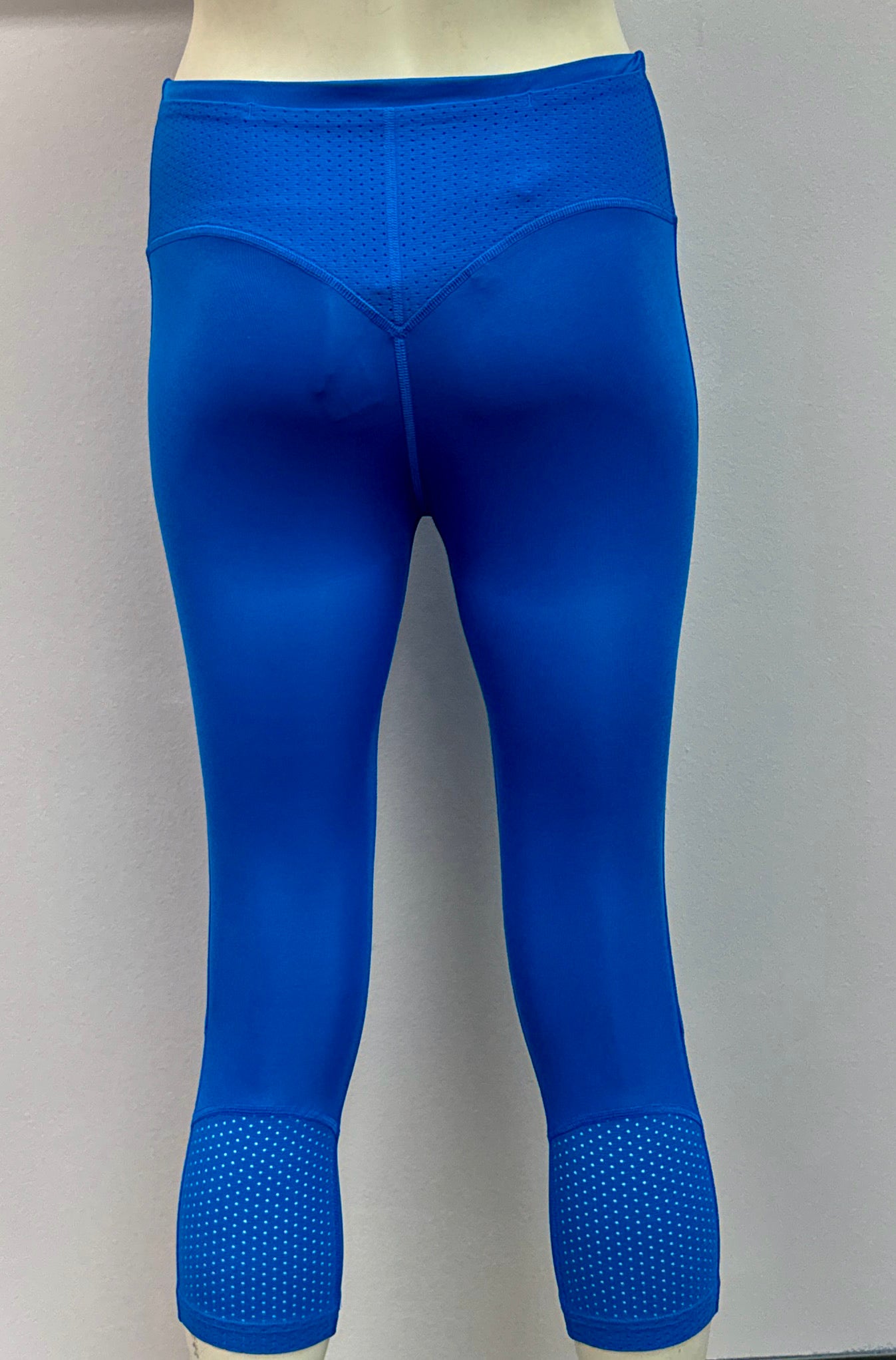 Gymshark Pulse Cropped Leggings - Blue Small