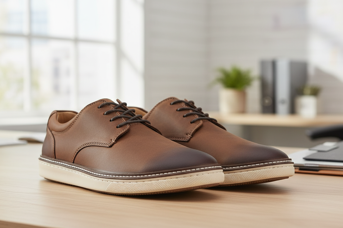 Johnston and Murphy Mens Walden Lace Up Dress Oxfords, Brown, Size 11.0