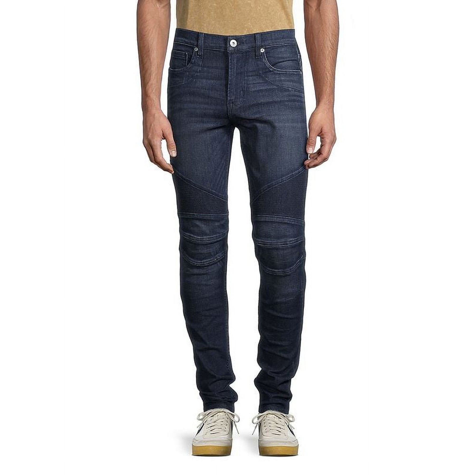 Hudson Mens Ethan Biker Skinny Jeans - Hatch - Size 38