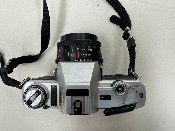 Minolta X-370 Film Camera + Lenses, Polarizer, Carry Case