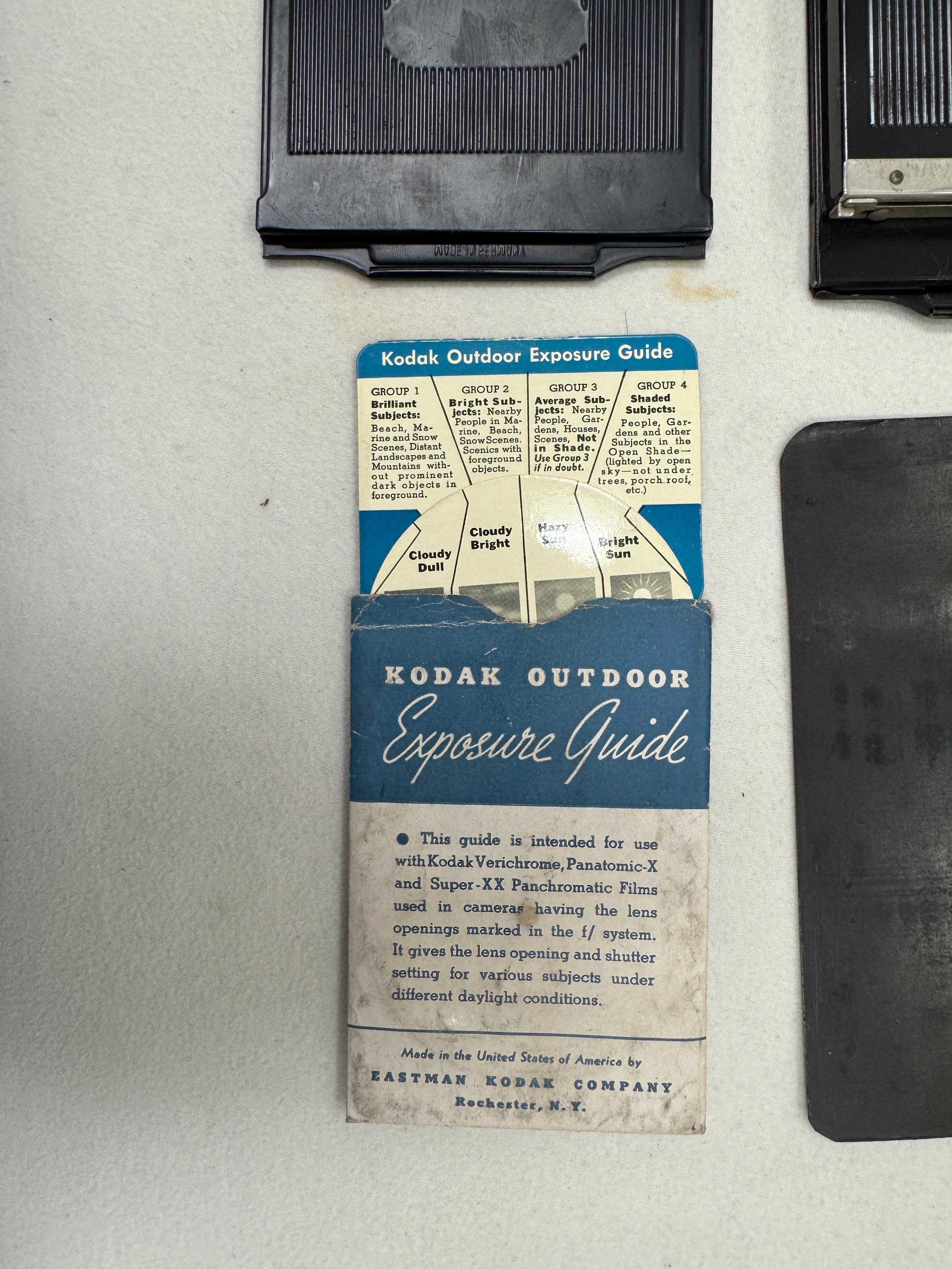 Eastman Kodak Nagel Recomar 33 9x12 Folding Camera