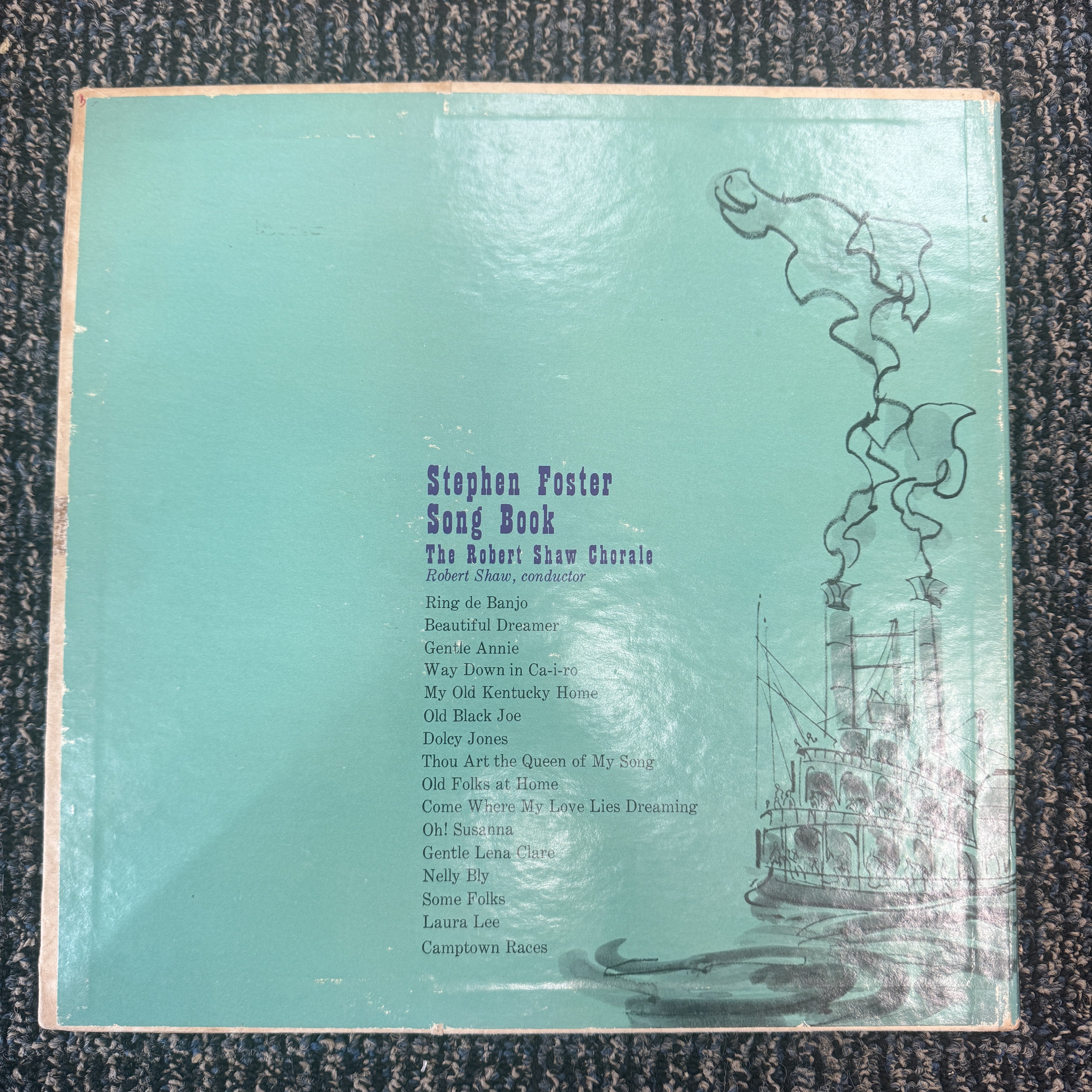 Stephen Foster Song Book and Vinyl Record LP