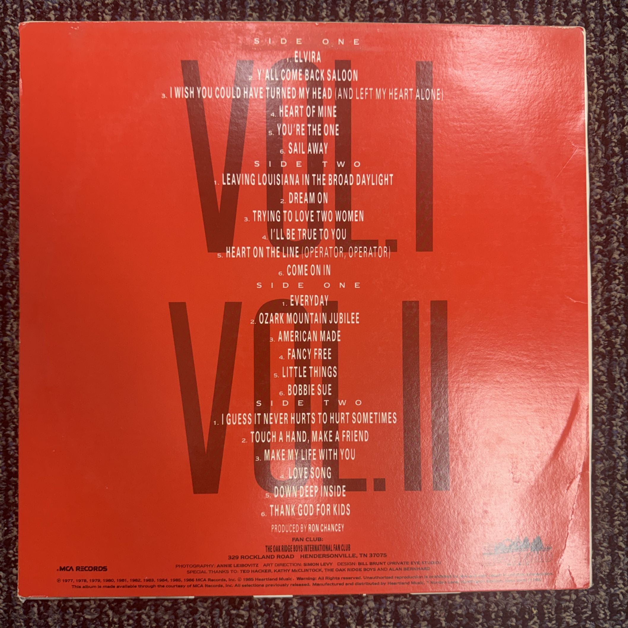 The Oak Ridge Boys American Harmony Vinyl 2-Record Set