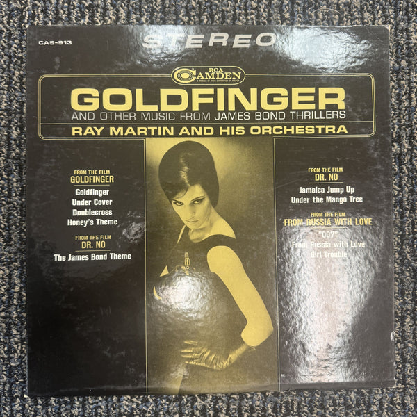 Goldfinger and Other Music from James Bond Vinyl Record, Ray Martin Orchestra