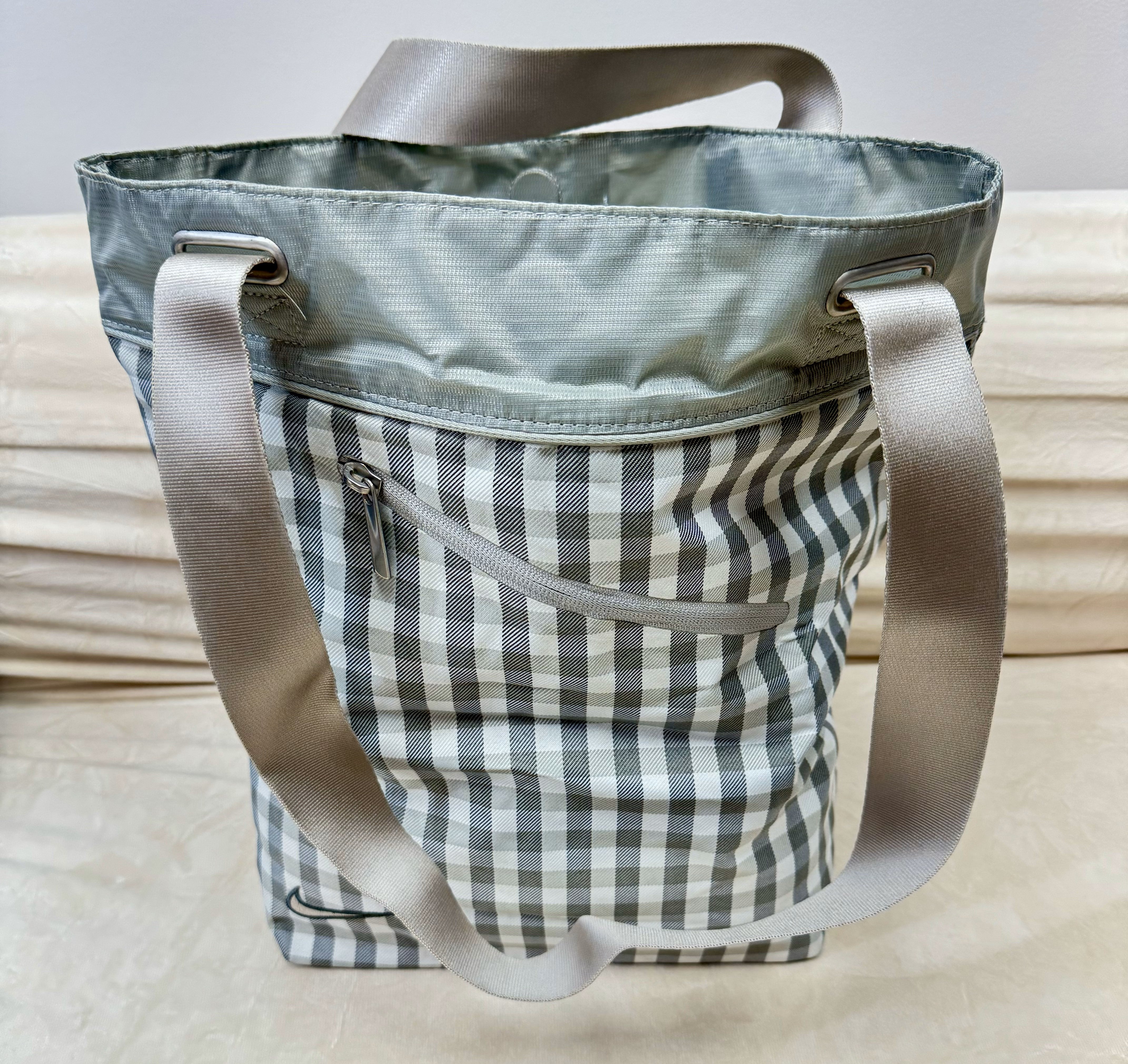 Nike Allover Print Tote, Grey Check