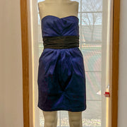Forever 21 Sleeveless Blue Strapless Formal Dress, Size Medium