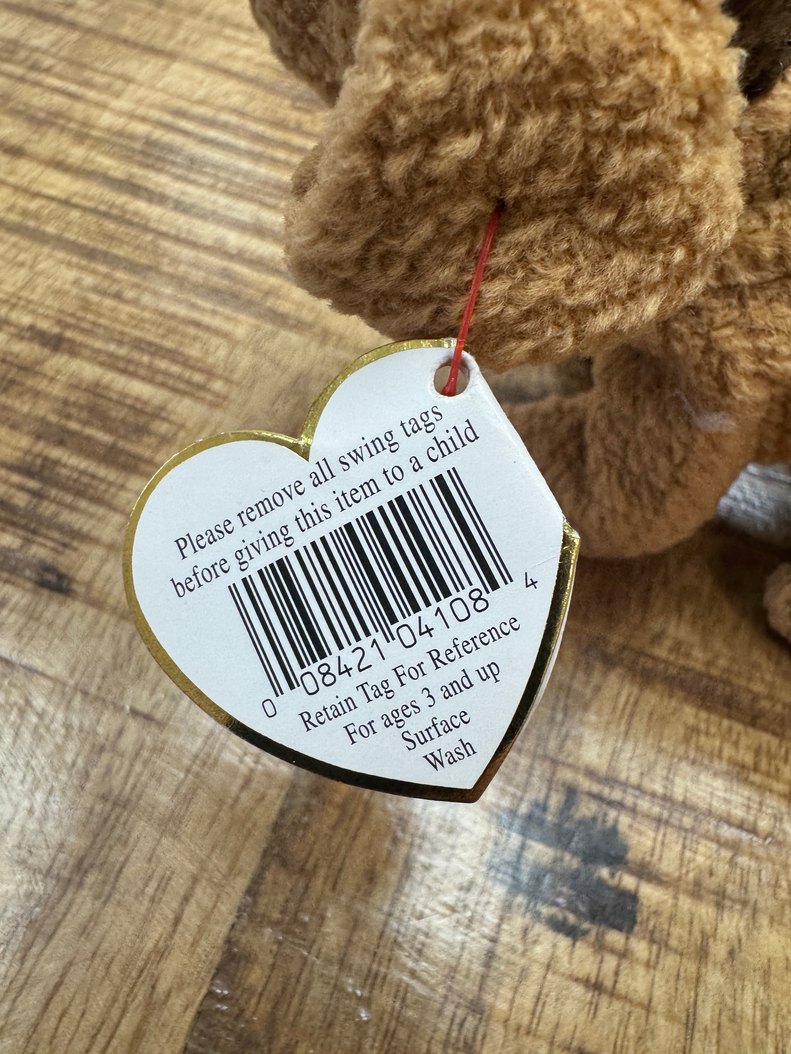 Retired 1996 Ty Beanie Baby TUFFY THE DOG With Rare Multiple Tag Errors