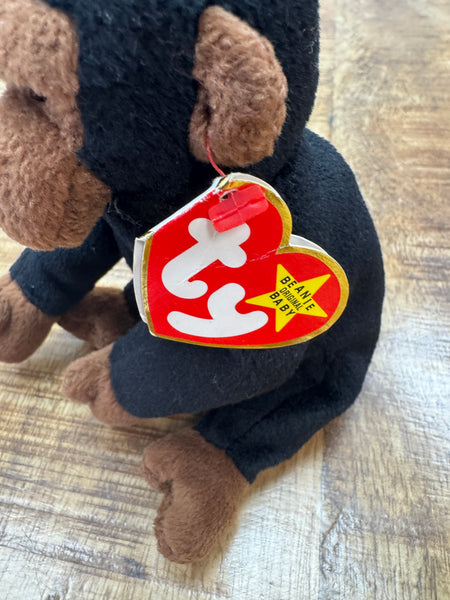 Ty Beanie Baby Congo the Gorilla 1996 RARE Original - 4160 P.V.C. Pell ...