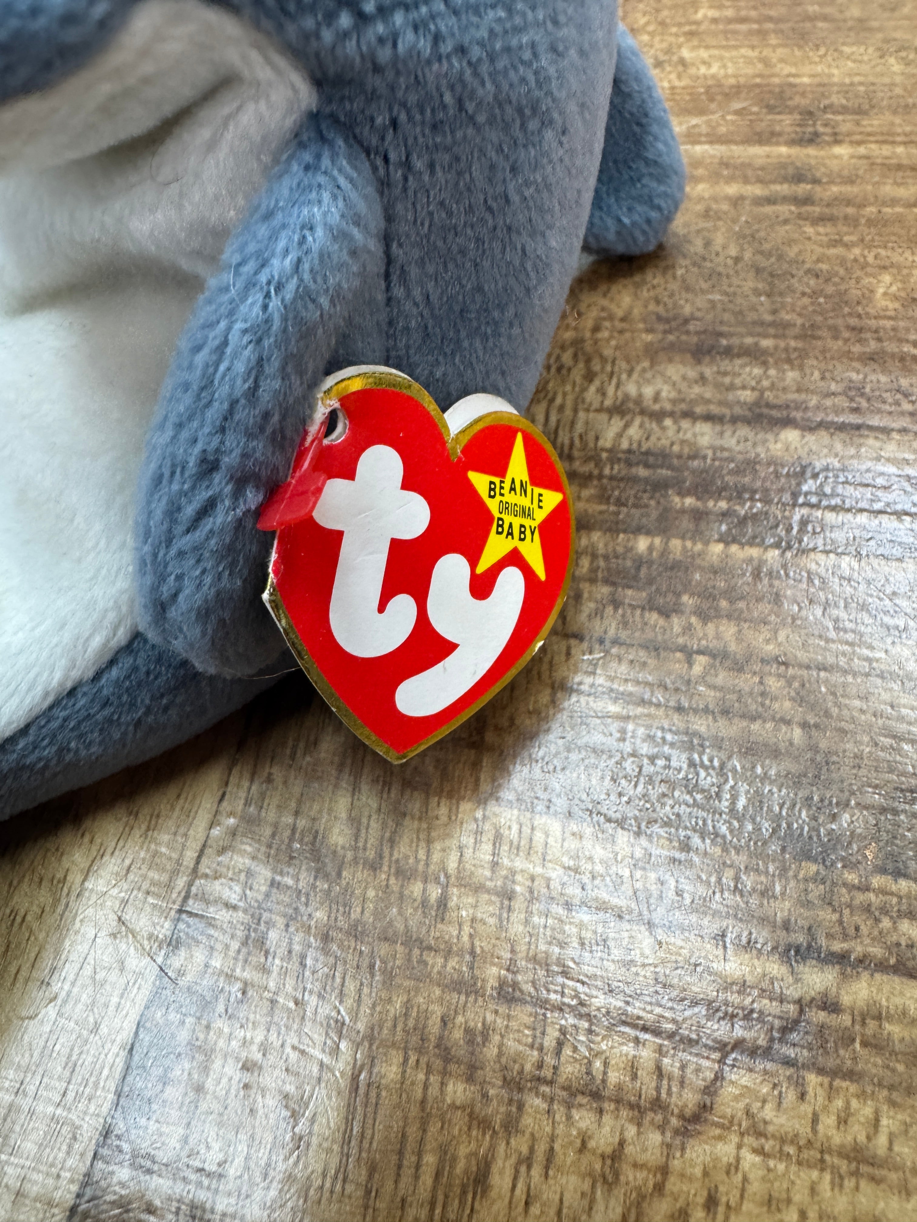 Ty Beanie Baby – Echo the Dolphin, Very Rare With Errors – Vanessa