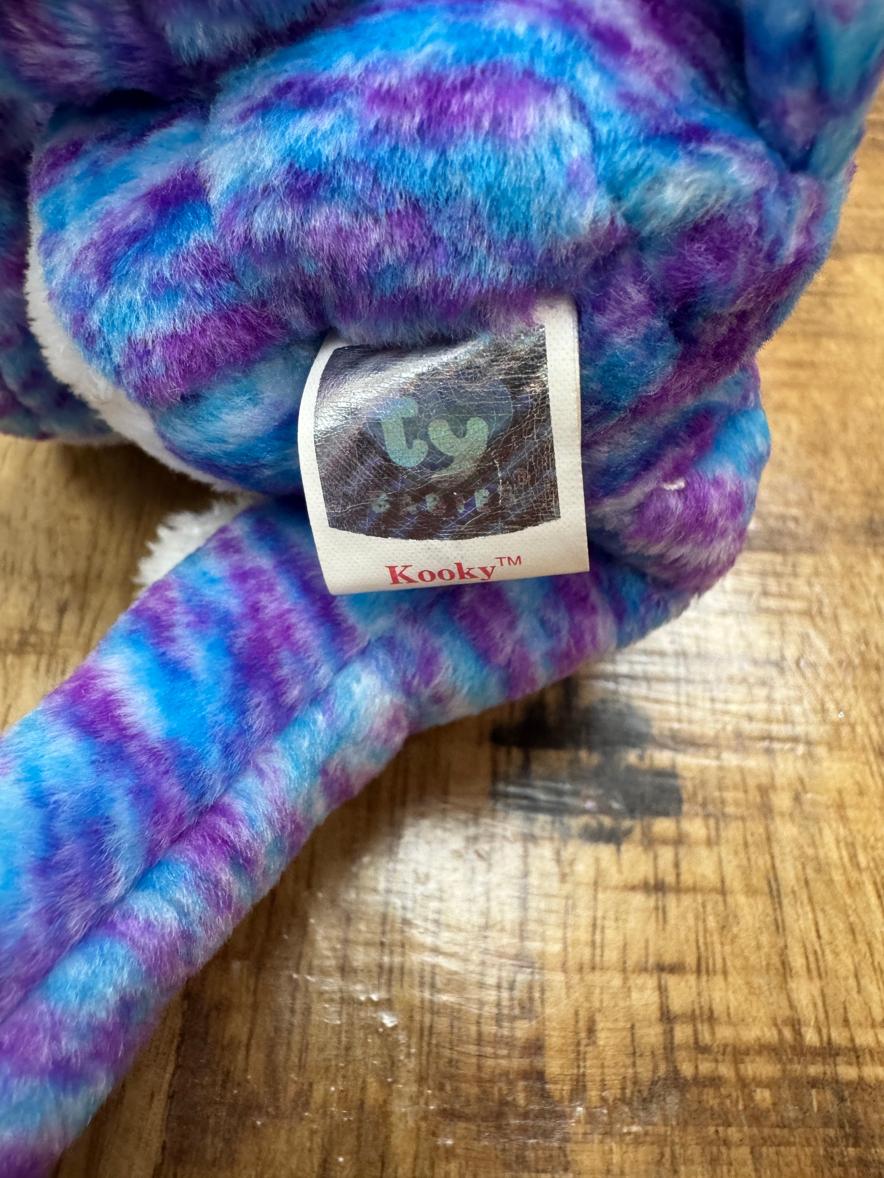 Ty Beanie Baby Kooky The Cat Rare Stamp In Tag With Pellets