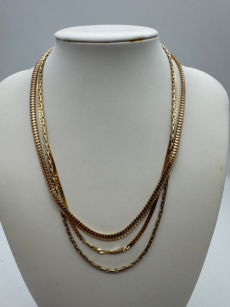 Inc Gold-Tone Layered Pendant Necklace, 17 + 3 Extender