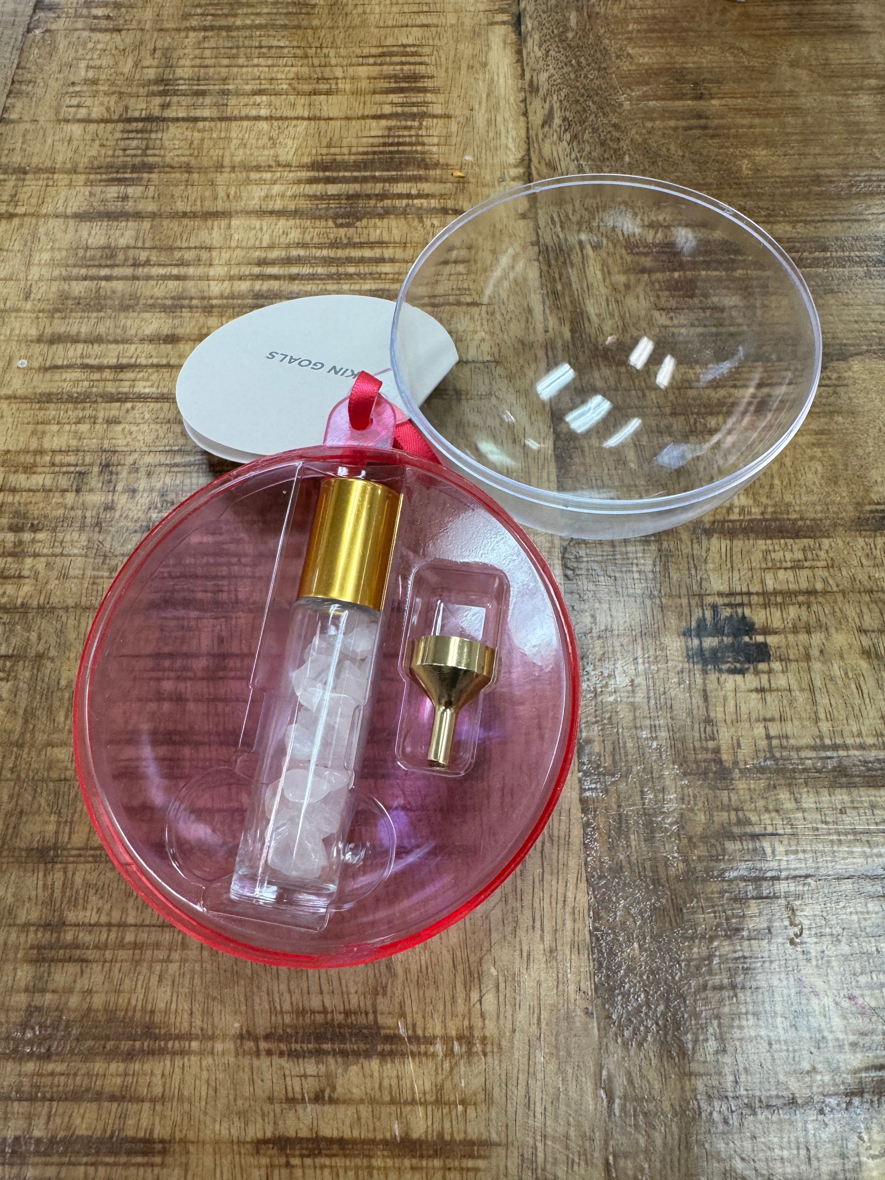 2-Pack Rose Quartz Crystal Reusable Rollerball Infuse Serum on the Go