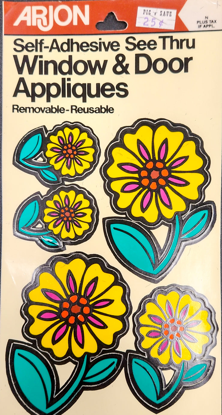 Arjon vintage flower stickers