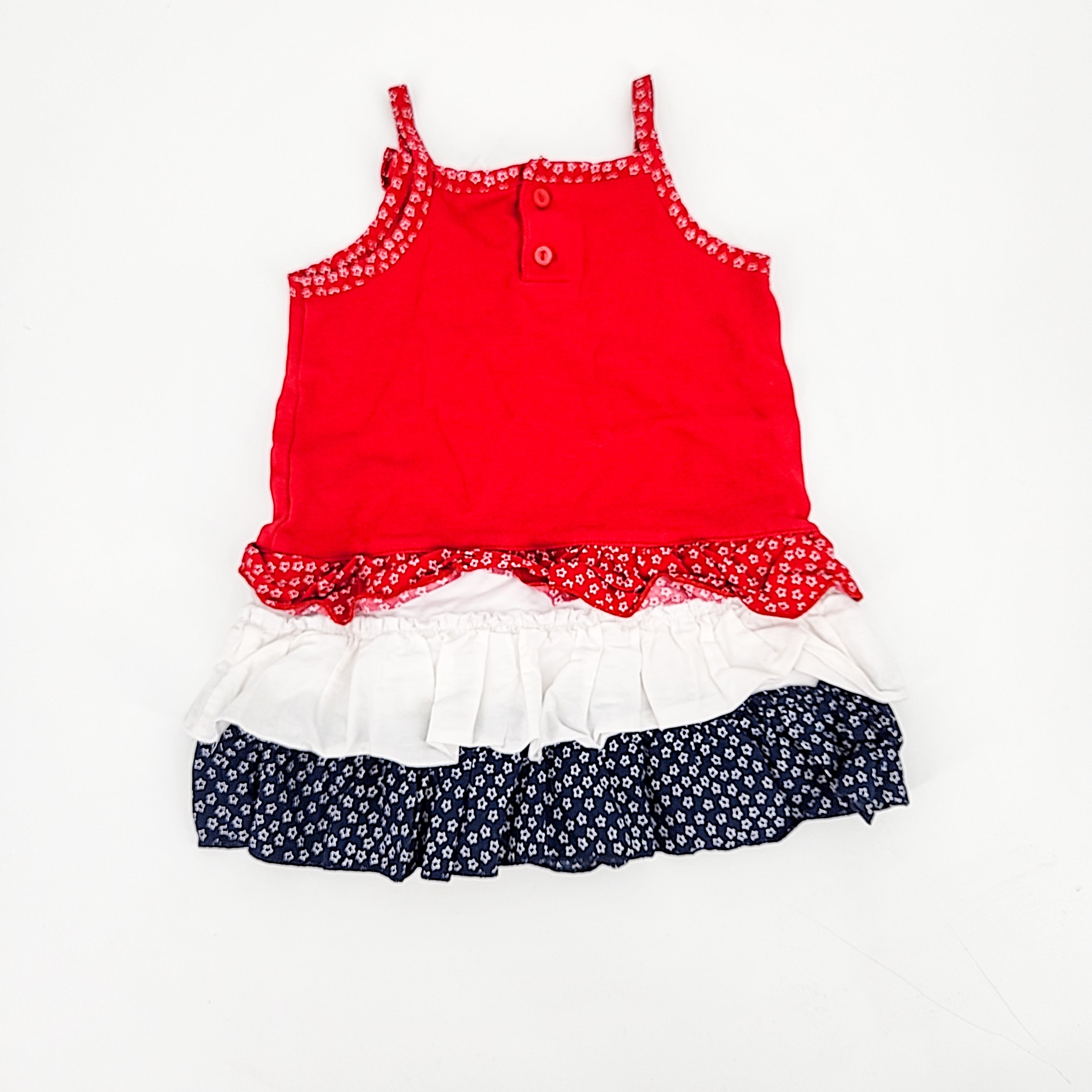 Miniwear Baby Girl 4th of July Dress, Size 18 Months