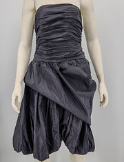 Vintage Niki Livas Strapless Black Dress, Size 9